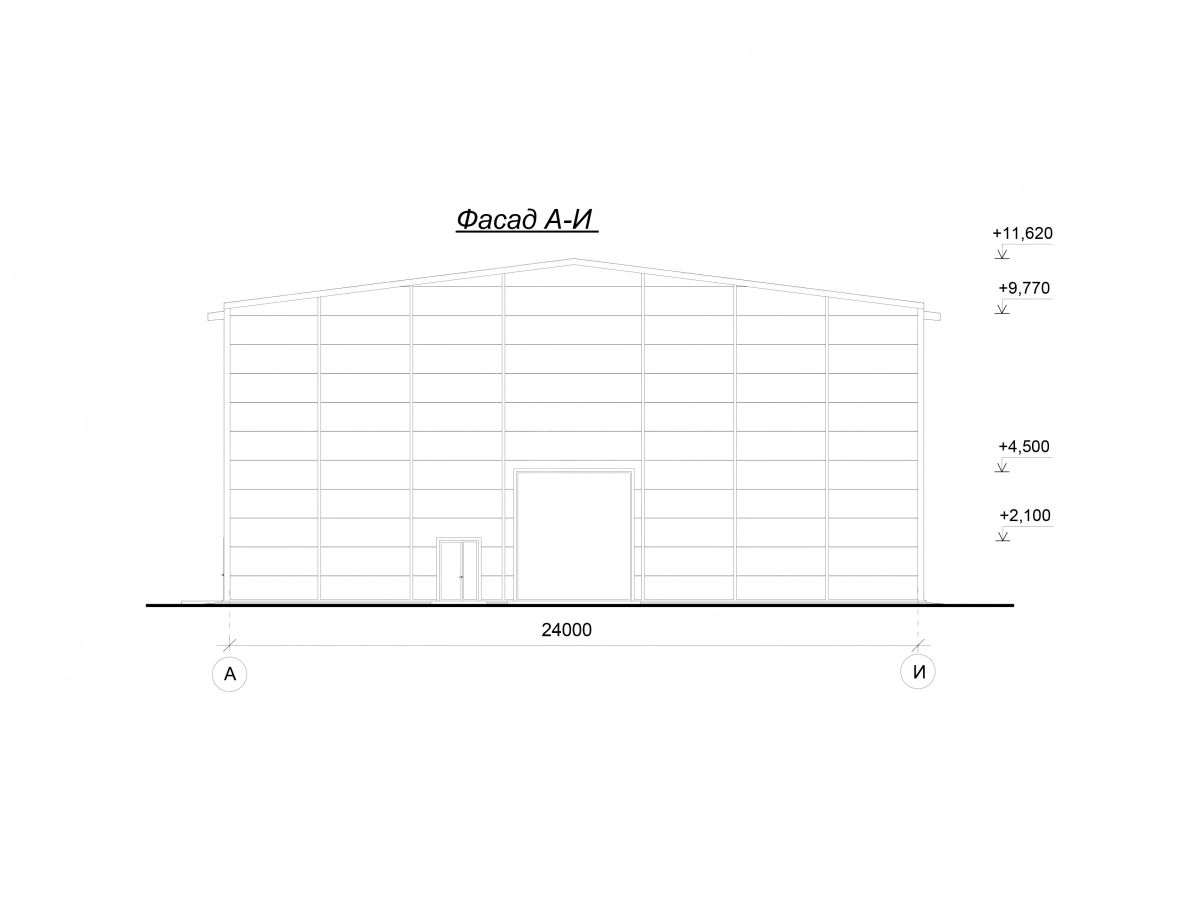 3D визуализация Производственный корпус из сэндвич-панелей - фото 20