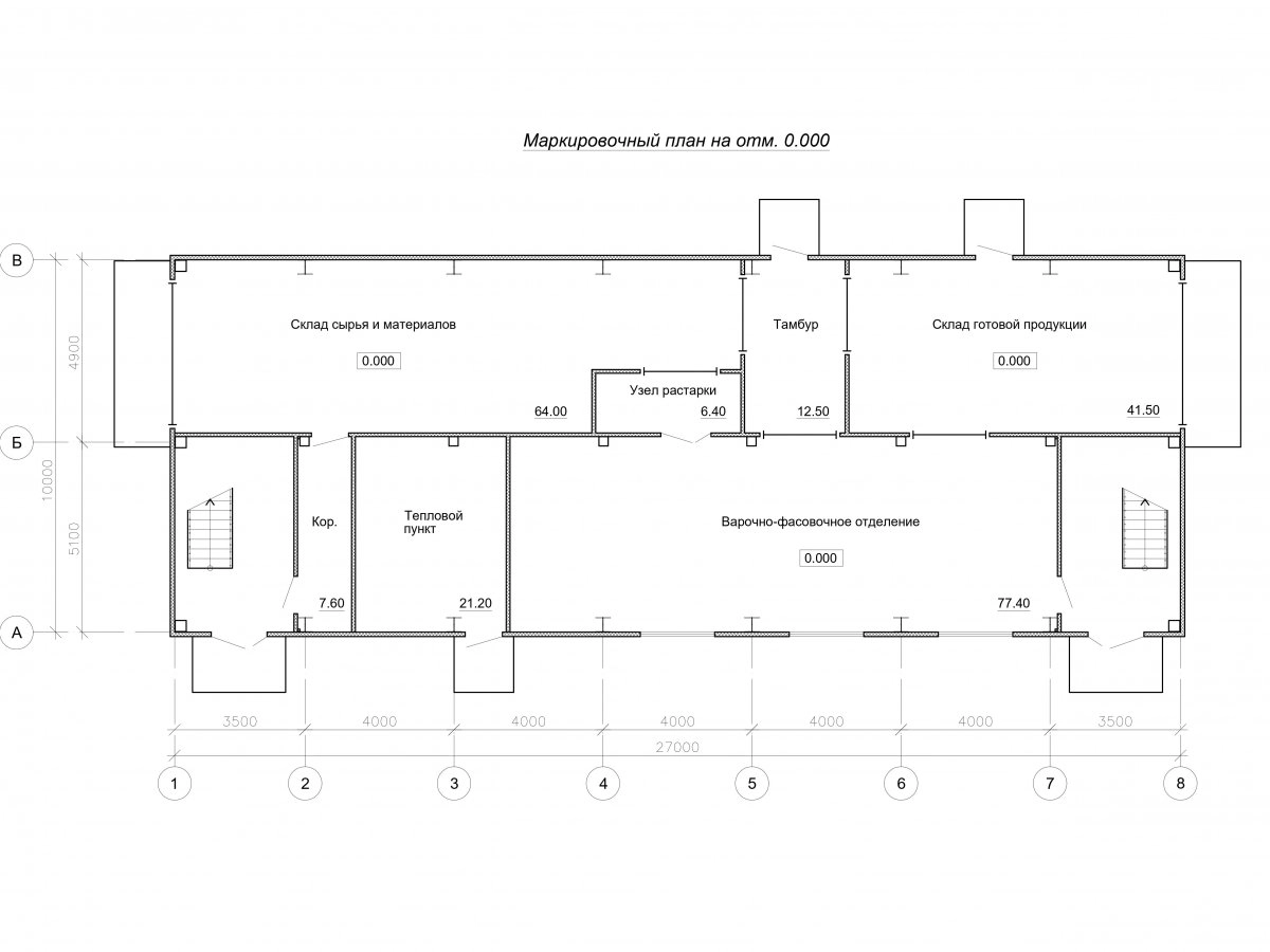 Планировка Административно-бытовой комплекс из сэндвич-панелей -  фото 1