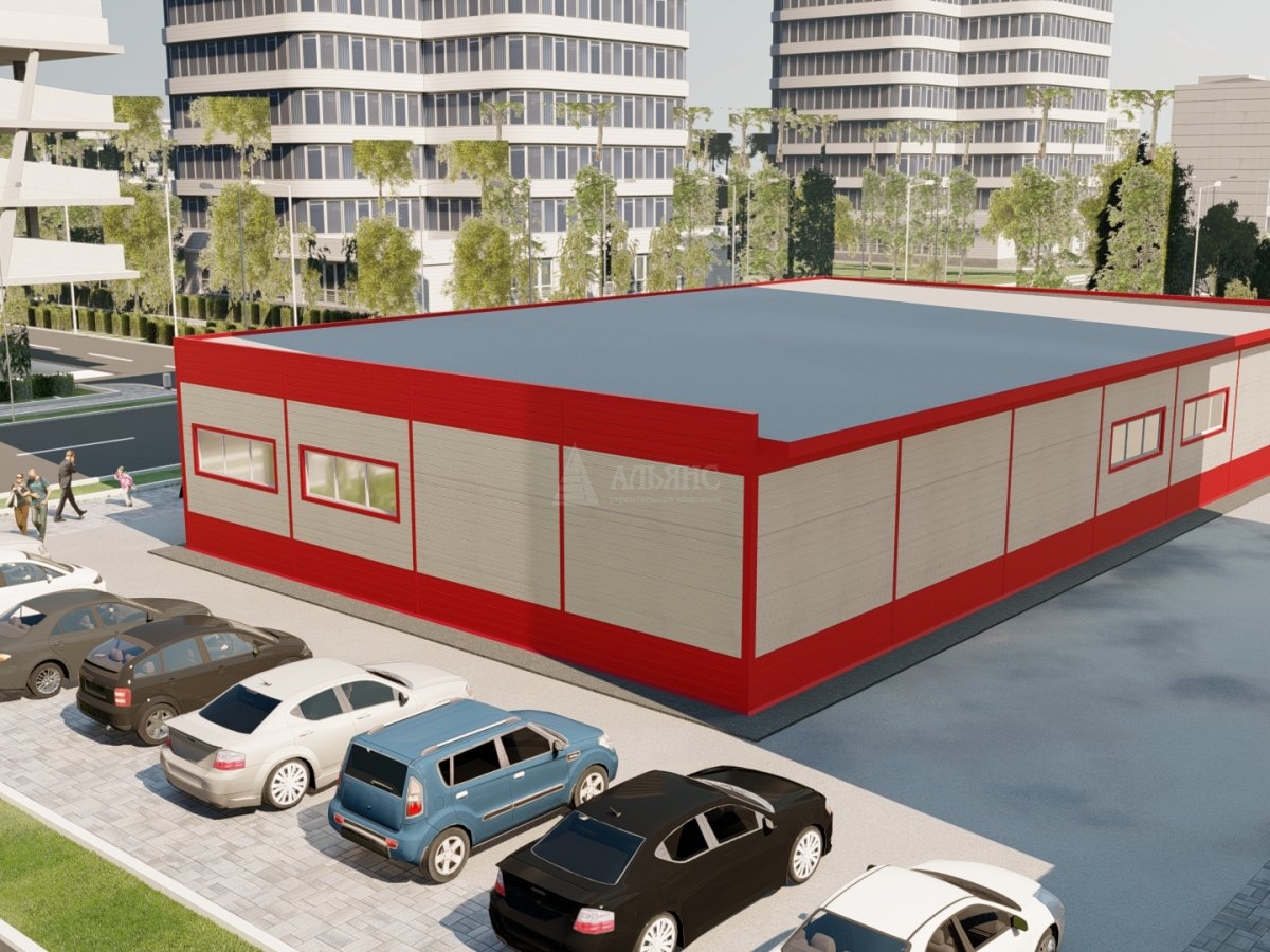 3D визуализация СТО из сэндвич-панелей - фото 4