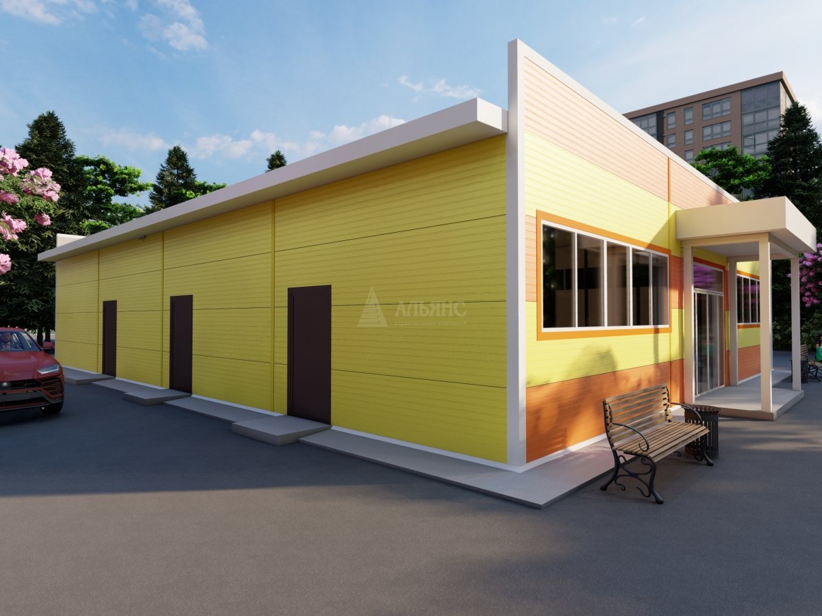 3D визуализация Магазин из сэндвич-панелей - фото 6