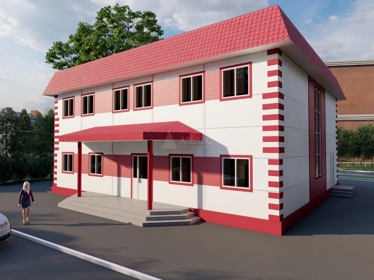 3D визуализация Офис из сэндвич-панелей - фото 3